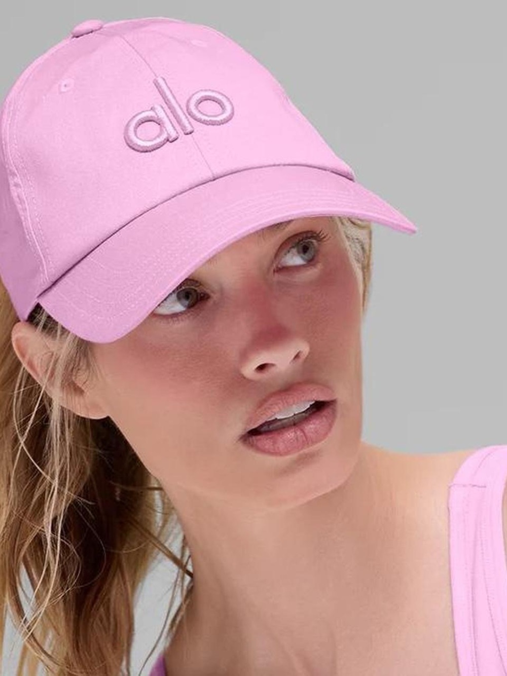 ALO Yoga Women’s Candy Heart Pink Baseball Cap